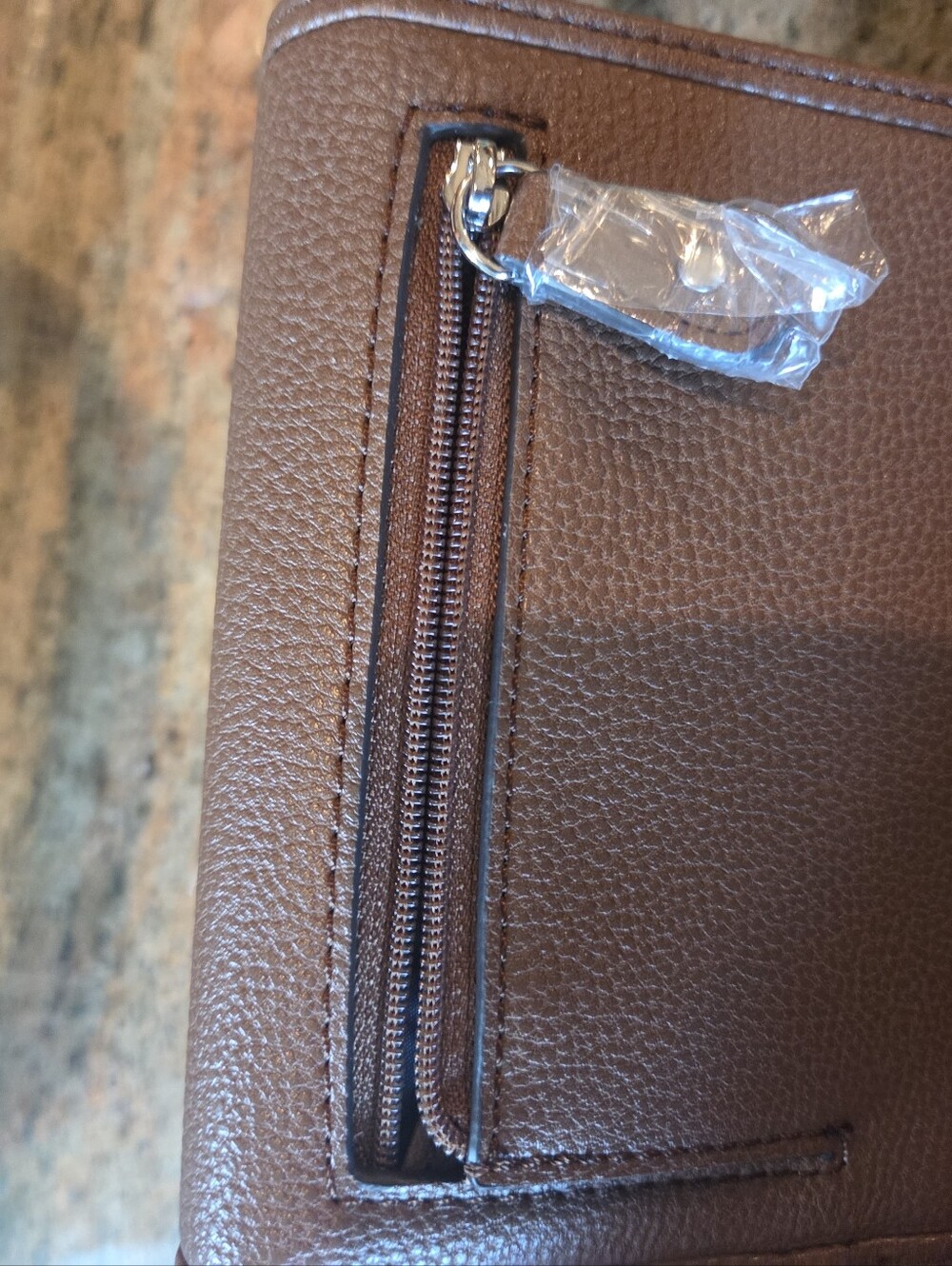 Tommy Hilfiger Tan & Navy  Crossbody Mini Bag With Wallett - Picture 9 of 9